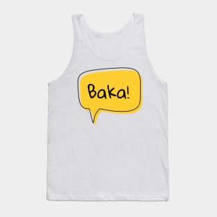 Anime Baka Text Cloud Tank Top